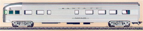 At & SF Santa Fe Railway Observation Car