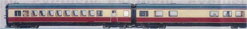 Express Train Passenger Car Set