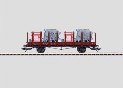 DB Stake Car with Machinery Load