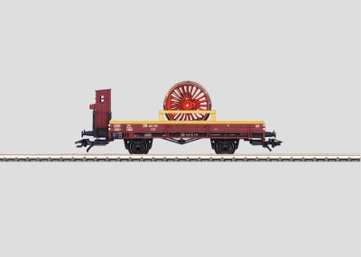 DB Low Side Car with Locomotive Wheel Load (L)