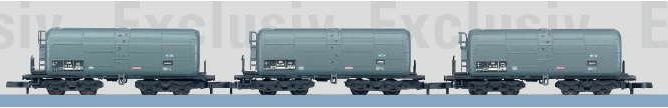 High-capacity 3-car tank car set