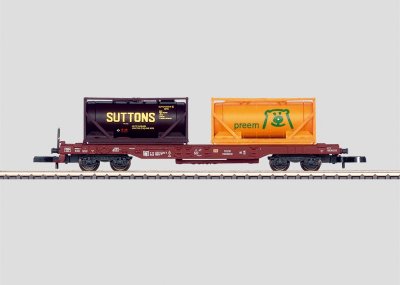 DB AG Flat Car with 2 Tank Containers Load