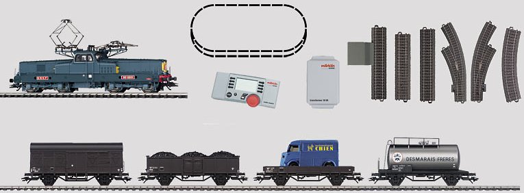 French Digital Starter Set, 230 Volts, with an Electric Locomotive