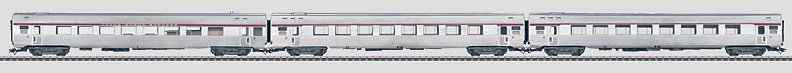 SNCF TEE Express Train INOX Passenger 3-Car Set (L)