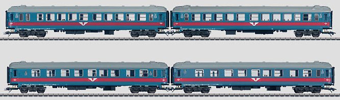 SJ Inter-Regio Express Train Passenger 4-Car Set (E)