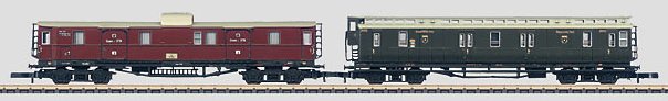 KPEV Mail Car & Baggage Car w/Trucks (L)