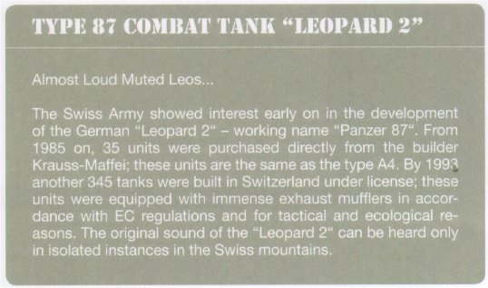 Swiss Army: Type 87 Combat Tank (