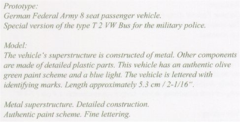 German Federal Army: VW Bus as a Military Police Vehicle