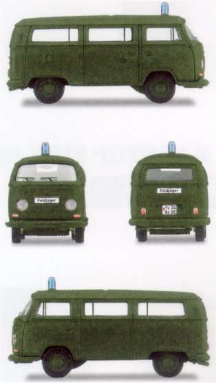 German Federal Army: VW Bus as a Military Police Vehicle