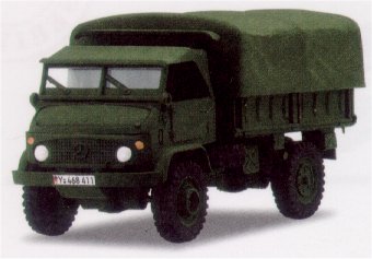 German Federal Army: Unimog with a Flatbed and a Tarp
