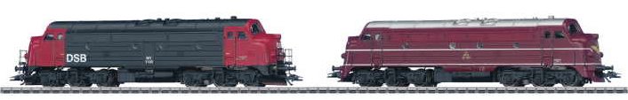 DSB cl MY 1100 Set of 2 Diesel Locos (L)