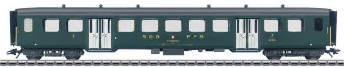 SBB/CFF/FFS type B 2nd class Lightweight Steel Passenger Car