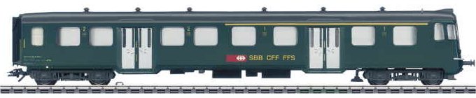 SBB/CFF/FFS type ABt Lightweight Steel Cab Control Car