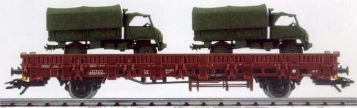 German Federal Army: Transport by Rail 2 Unimog Light Weight Trucks