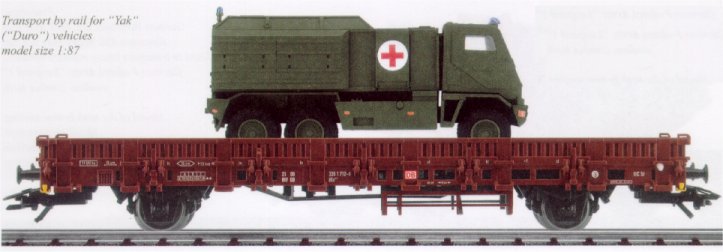 German Federal Army: Transport by Rail for 2 Yak (Duro) Vehicles