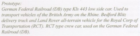 British Army on the Rhine: Set w/Loaded Supply Vehicles & Crew Car (L)