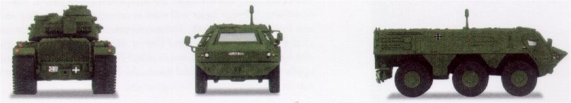 German Federal Army: Tank Transport Train with Tank Crews Car (L)