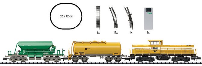 Spanish Construction Train Set w/Battery Controller (no battery)