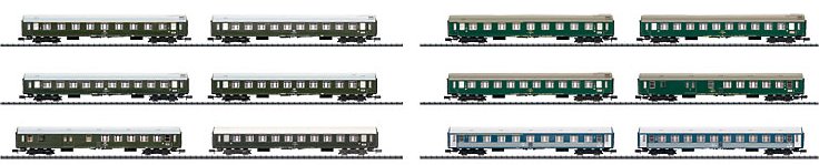 European Express Train Passenger 12-Car Set w/Display