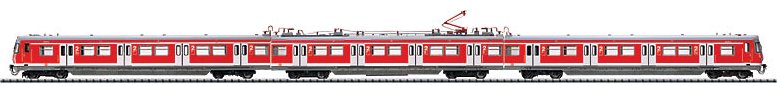 DB AG cl 420 S-Bahn Powered Rail Car Train