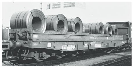 DB AG type Sahmms 709 Heavy Duty Flat Car w/Coils (L)