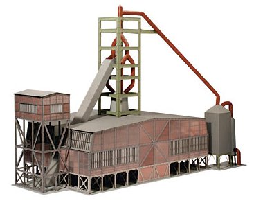 Blast Furnace w/Casting Hall Building Kit (L)