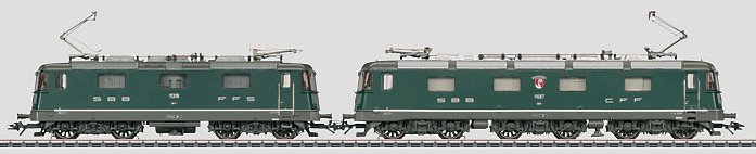 SBB Re 10/10 Electric Locomotive Double Motive Power Consist