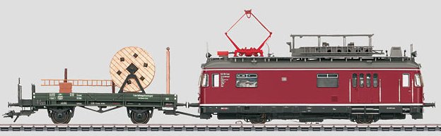 DB Class TVT 6219 Powered Catenary Maintenance Rail Car w/Parts Car