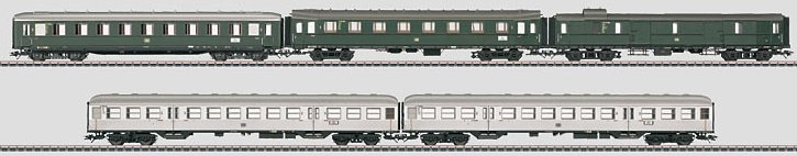 Eilzug / Fast Passenger Train Car Set