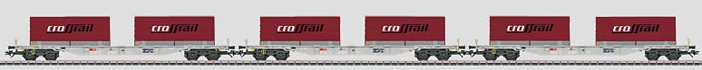 Container Car Set with Convertible Truck Transport Units
