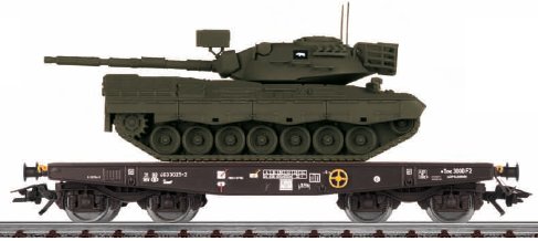 Belgian Army: Type Sammp Flat Car w/Leopard 1 Combat Tank (L)
