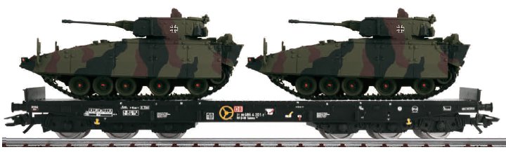 German Federal Army: Type Samms Flat Car w/2 Puma Defense T