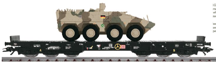 German Federal Army: Type Samms Flat Car w/ISAF Boxer (L)