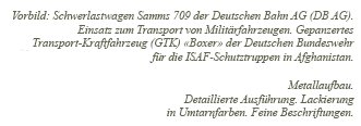 German Federal Army: Type Samms Flat Car w/ISAF 