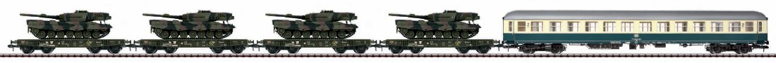 German Federal Army Tank Transport Train Car Set (L)
