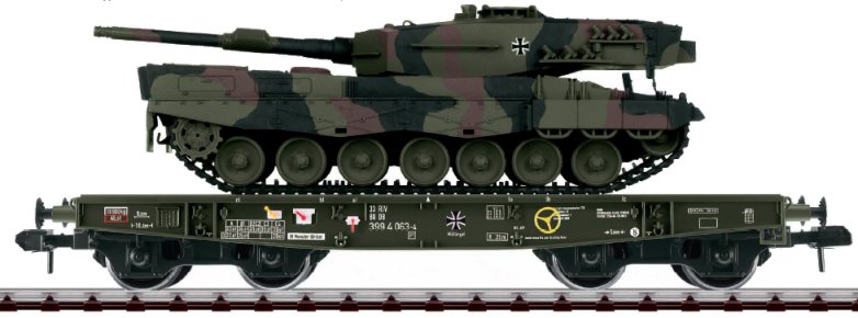 German Federal Army Tank Transport Train Car Set (L)