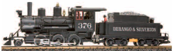 Durango & Silverton Mogul Steam Locomotive, No. 376
