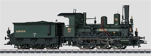 K.Bay.Sts.B. (Bavarian) Peat Steam Locomotive w/Tender