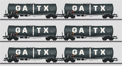 GATX 6-Car Tank Car Set