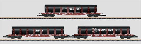 Mannesmann 3-Car Pipe Train Car Set