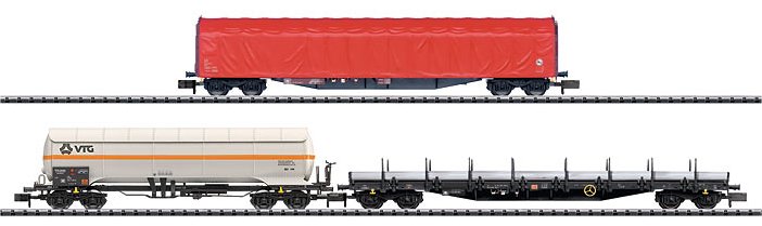 Set with 3 Freight Car Types.
