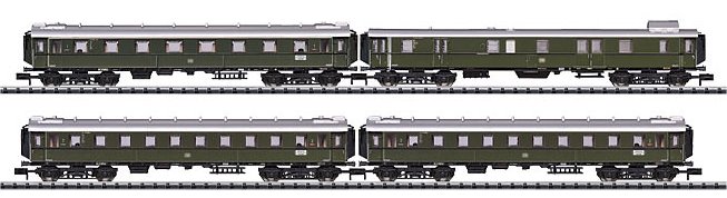 Express Train Passenger Car Set.