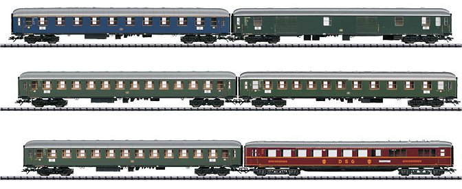 Express Train Passenger Car Set.