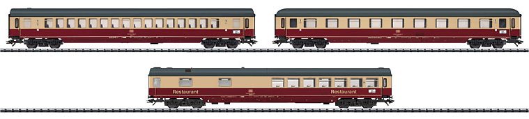 Express Train Passenger Car Set.