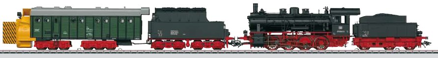 Digital Steam Powered Rotary Snow Plow Train Set (L)