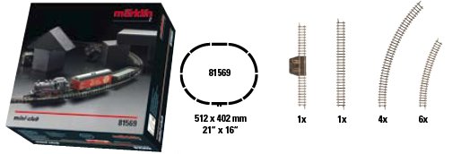 Freight Train Starter Set w/Oval of Track and Power Supply