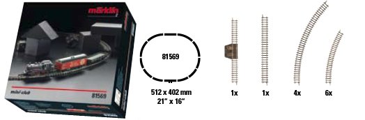 Freight Train Starter Set w/Oval of Track and Power Supply