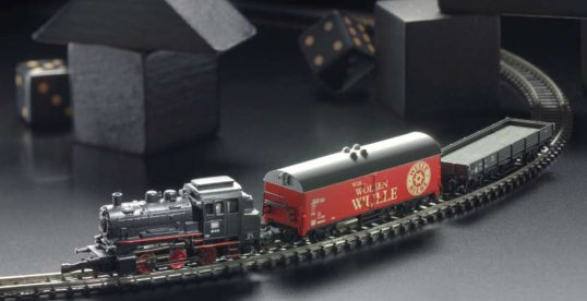 Freight Train Starter Set w/Oval of Track and Power Supply