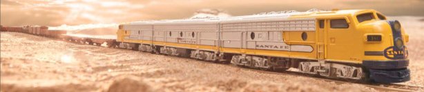 Santa Fe A-B-A Diesel Electric Locomotive (Yellow Warbonnet D&RGW