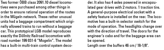 Dllnitz Railroad Diesel Locomotive Road No 199031-6 